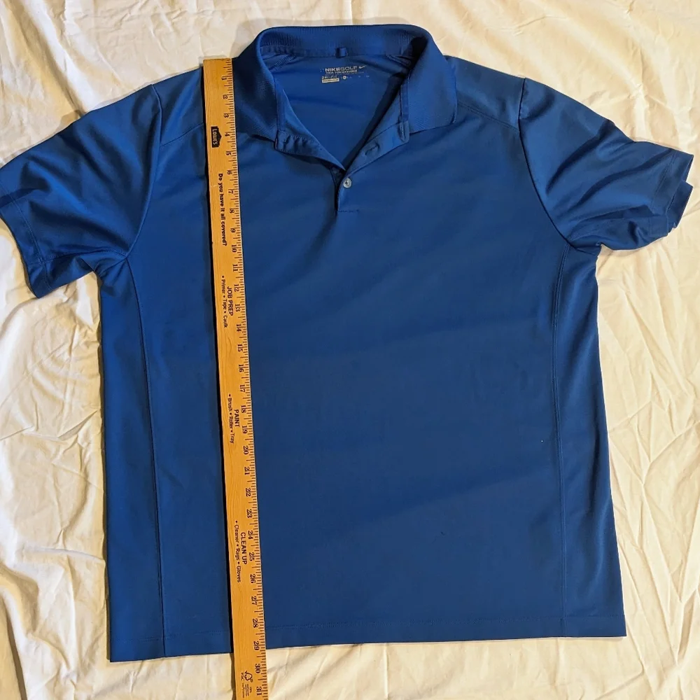 Men's Blue Nike Dry Fit Golf Tour Performance Short Sleeve Polo Shirt | … - Picture 5 of 7